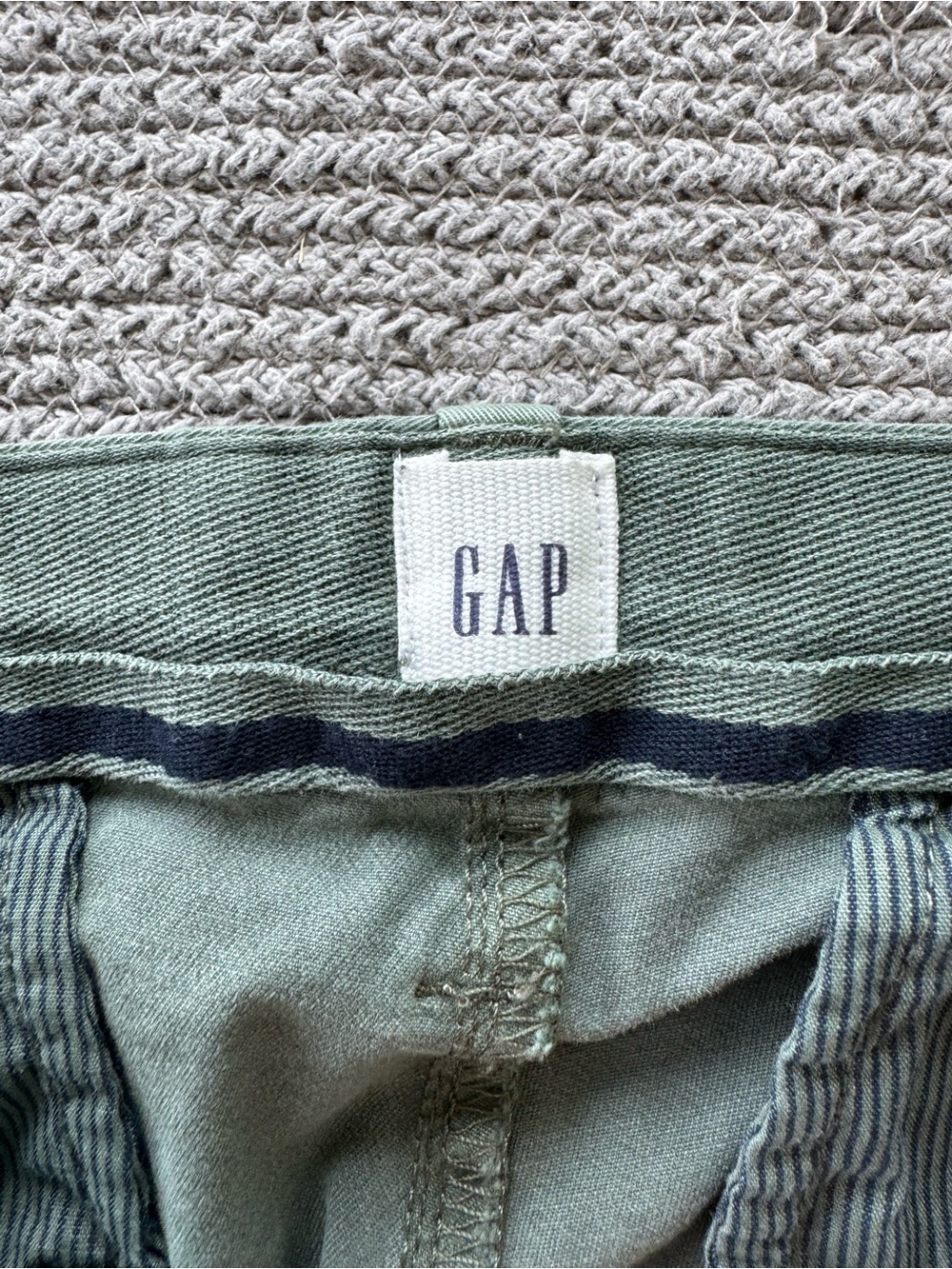 GAP Sage Green Girlfriend Chino Khakis Cotton Pants Size 6 New - Picture 6 of 13